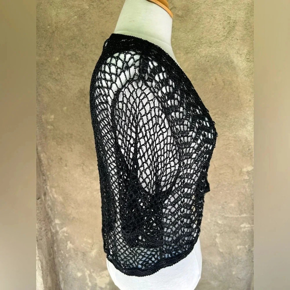 FEELINGS vintage 100% Rayon  over throw top - Picture 5 of 7